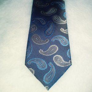 Joseph Abboud  100% silk Blue paisley tie